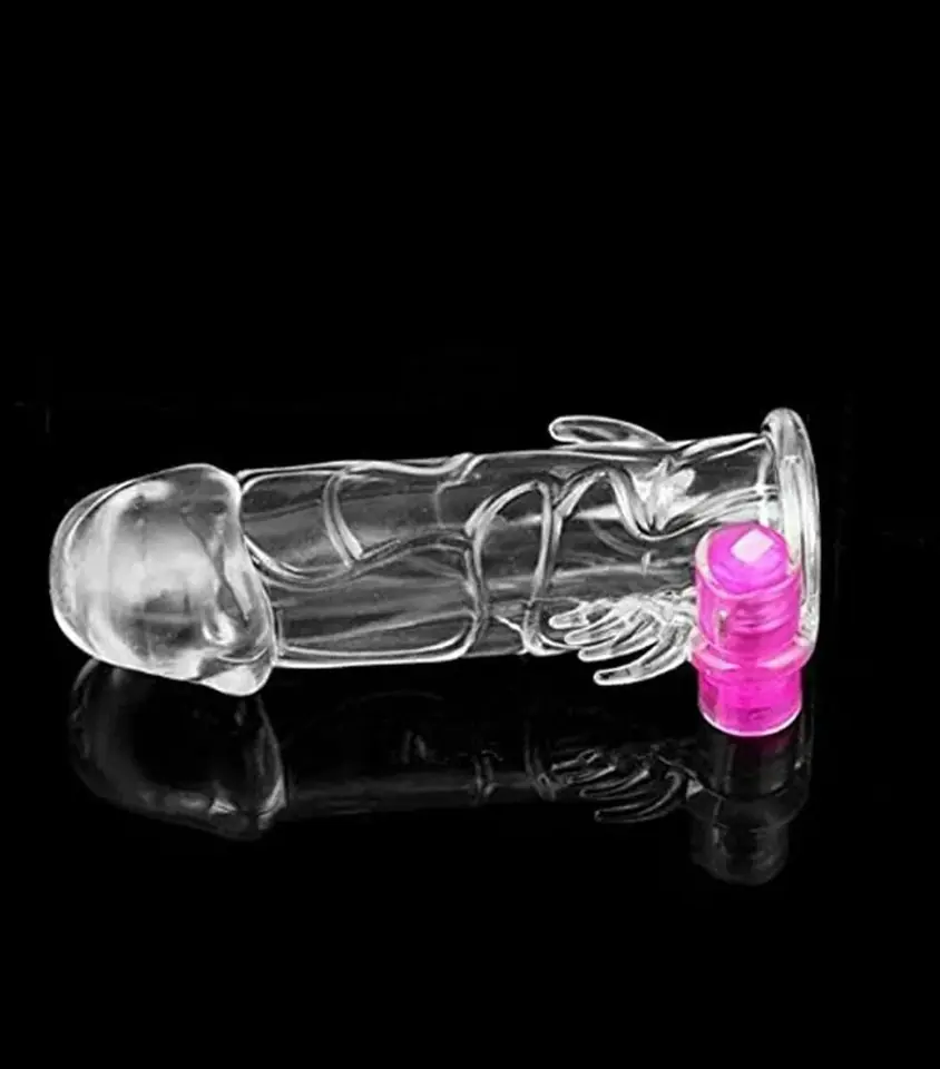 Funda Peneana Vibradora — Extensor de Pene con Bala Vibradora | 13 × 4 cm
