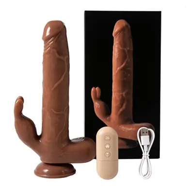 Bartolo Roger Rabbit PRO — Vibrador con Empuje Automático + Rabbit + Calor | 22,7 × 4,1 cm | ✦ PRIVÉ