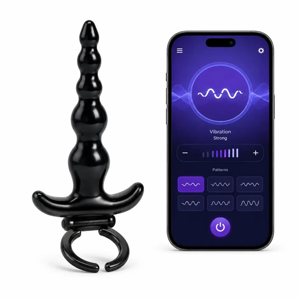 Strong — Plug Anal con Anillo y Control por Aplicación | 20,9 × 13,1 × 4,8 cm