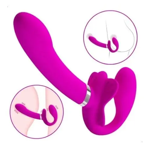 Triple 3 en 1 — Vibrador para Parejas Punto G + Clítoris + Perineo | ✦ PRIVÉ
