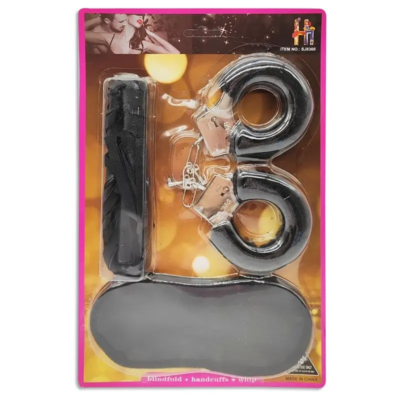 BDSM Vision — Set S&M de 5 Piezas con Antifaz y Correas | 15,5 × 10,5 × 2,3 cm