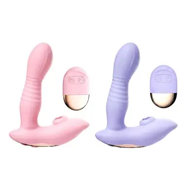Deluxe 2 en 1 — Succionador de Clítoris + Vibrador Punto G con Control Inalámbrico | 13,5 × 3,4 cm | ✦ PRIVÉ