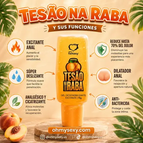 Tesão Na Raba — Gel Anal 6 en 1 | 15 g