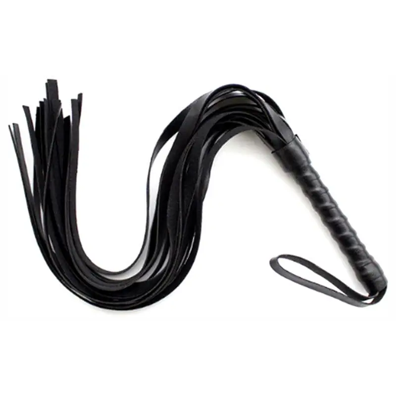 Látigo Sensual — Látigo BDSM de Cuero Sintético | 45 cm