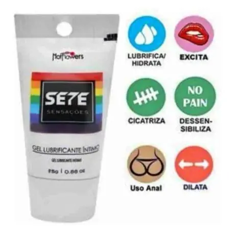 7 Sensaciones — Gel Lubricante Base Agua con Efecto Suave | 15 g
