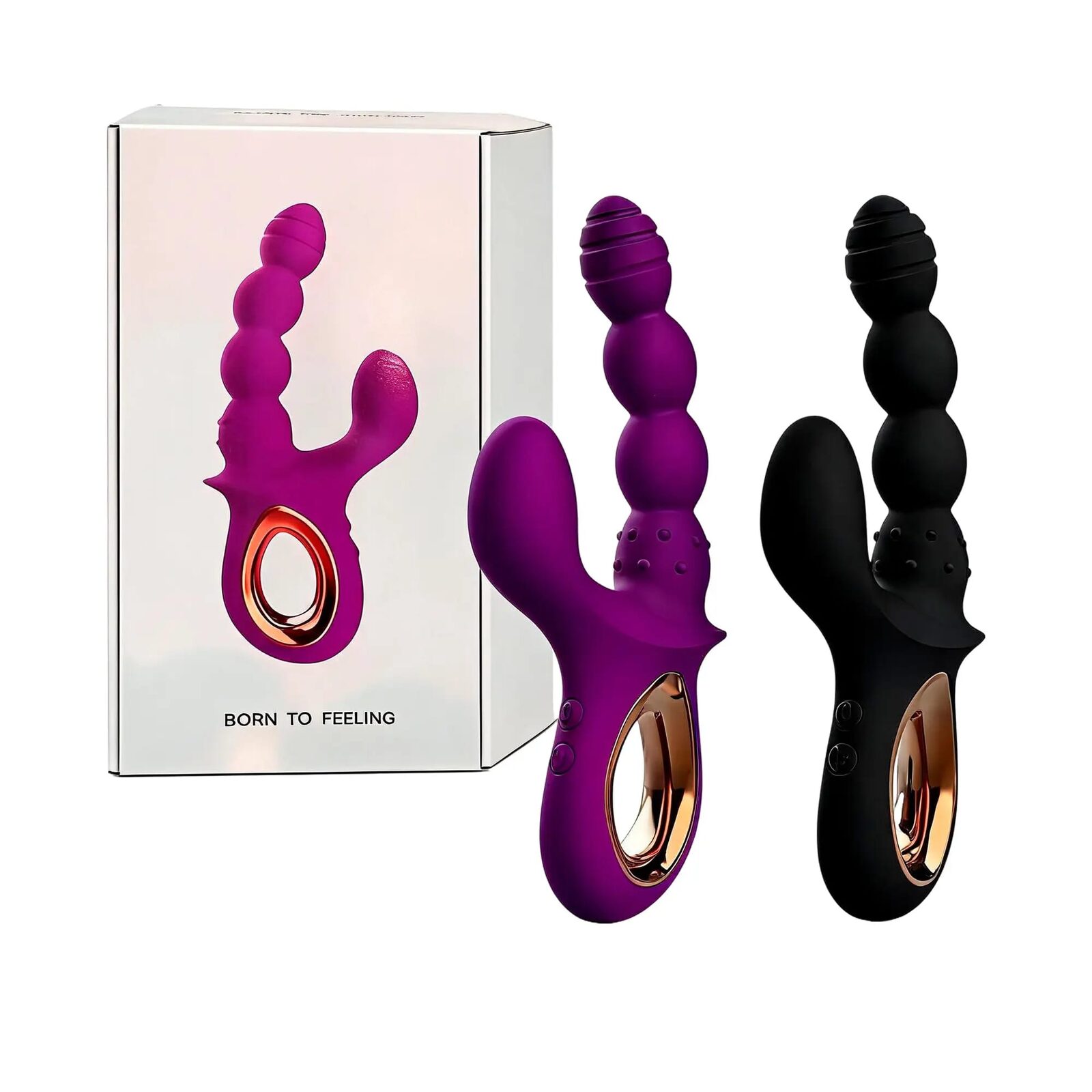 Magnum Doble Penetración — Vibrador Anal y Vaginal | 12 Modos | 22,5 × 2,6 cm