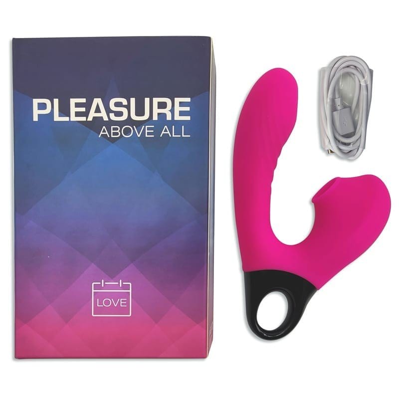 Sweet Heart 2 en 1 — Succionador + Vibrador Insertable | 17,6 × 9,5 × 3,8 cm