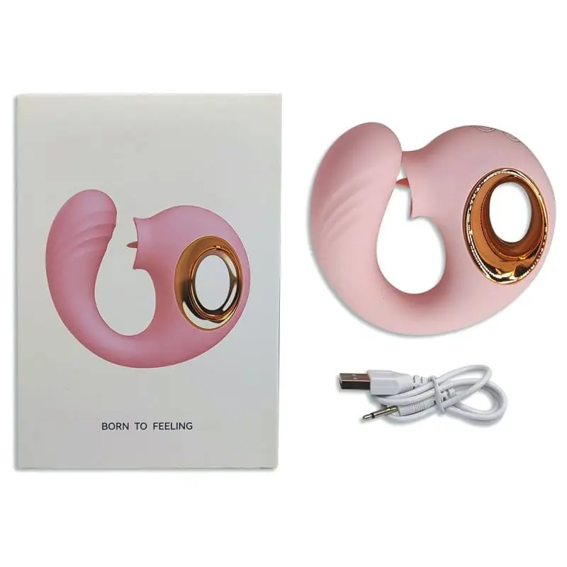 Twister — Vibrador 2 en 1 con Lengua Externa + Punto G
