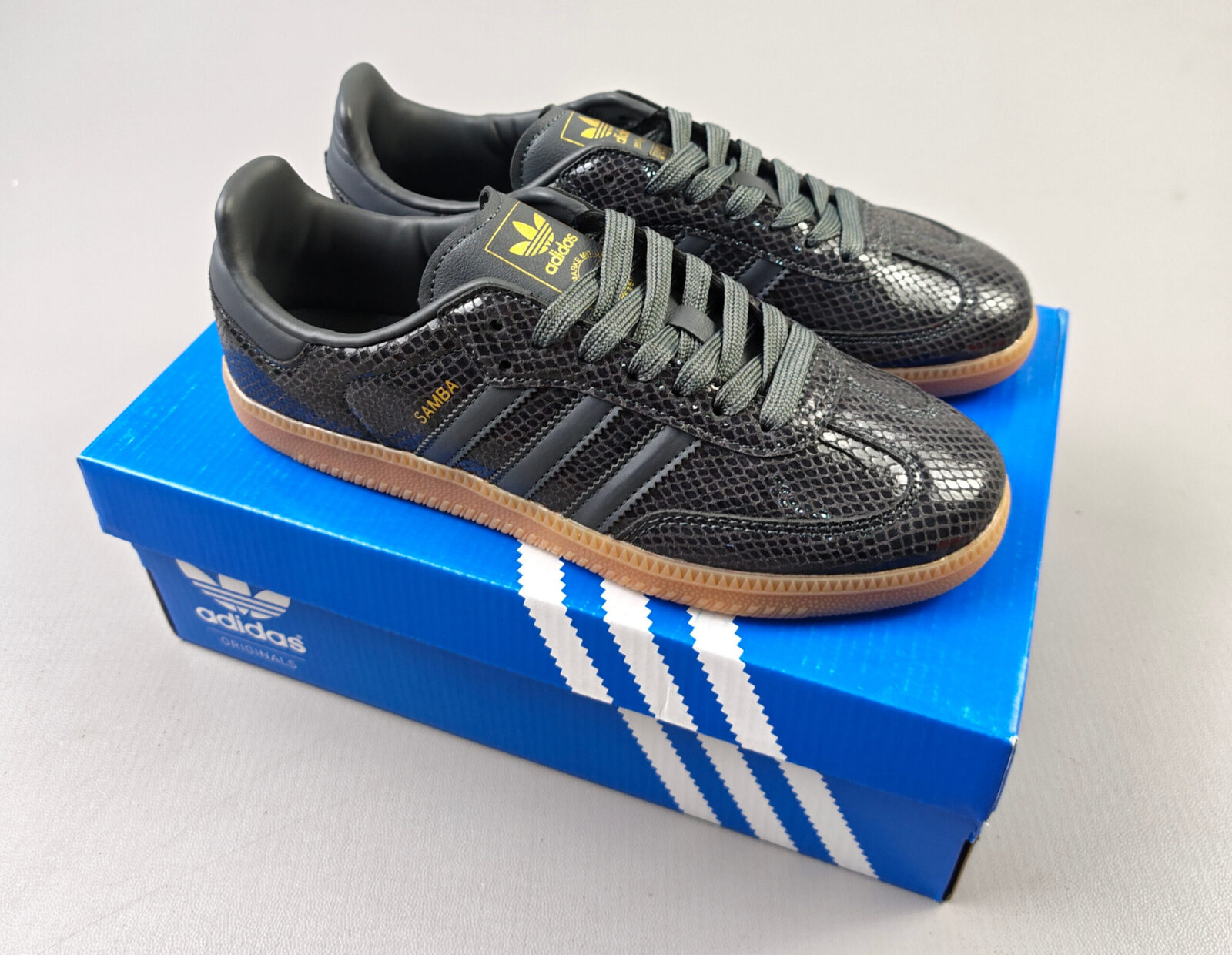 Adidas Samba OG – Snakeskin Collegiate 'Core Black'