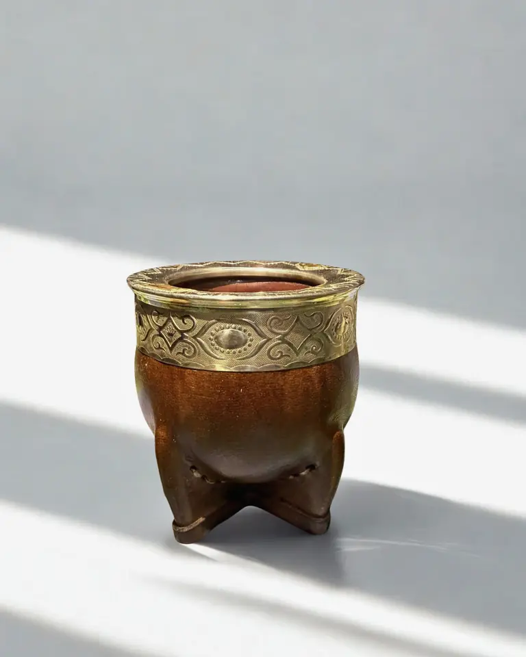Mate Imperial de Cerámica con Bombilla de Alpaca de Regalo