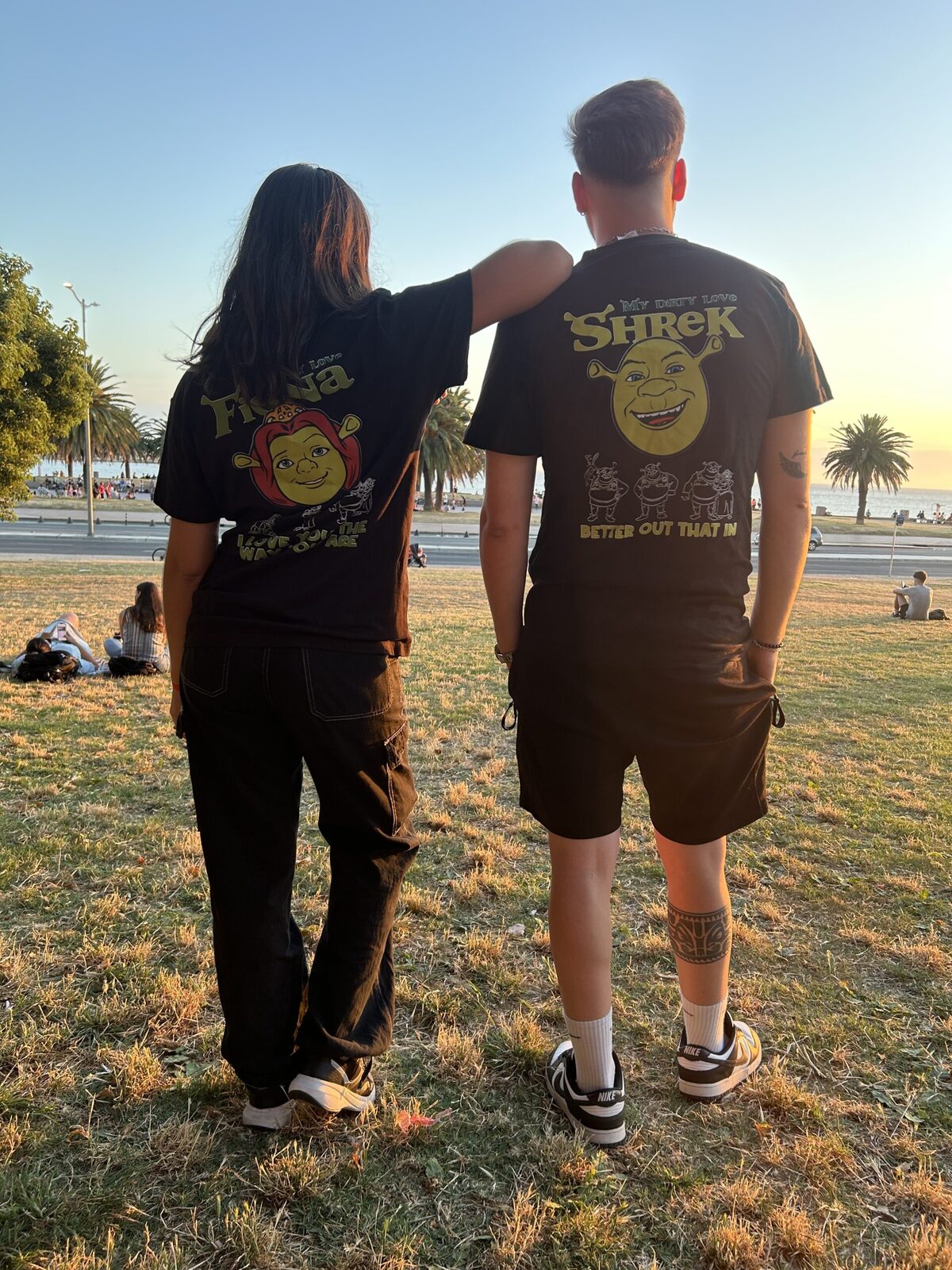 Remeras para pareja de Shrek💚