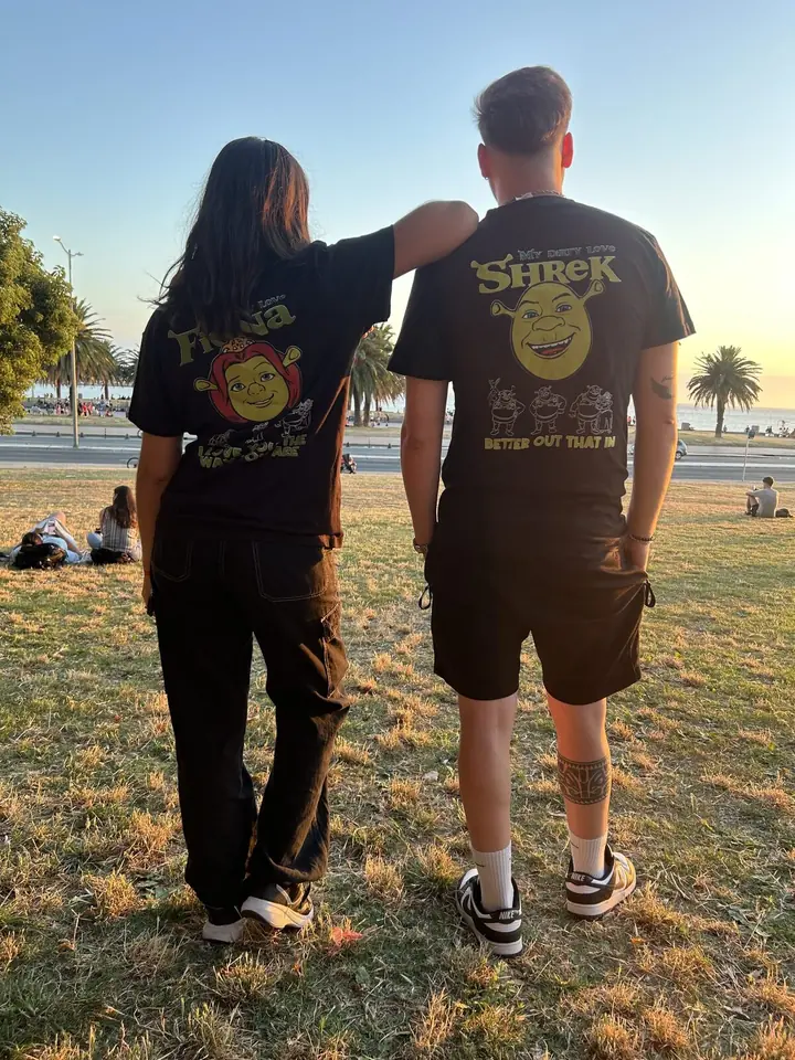 Remeras para pareja de Shrek💚
