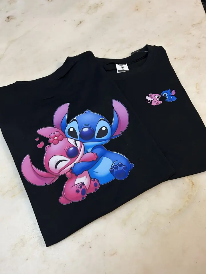 Remeras para pareja stitch🩷💙