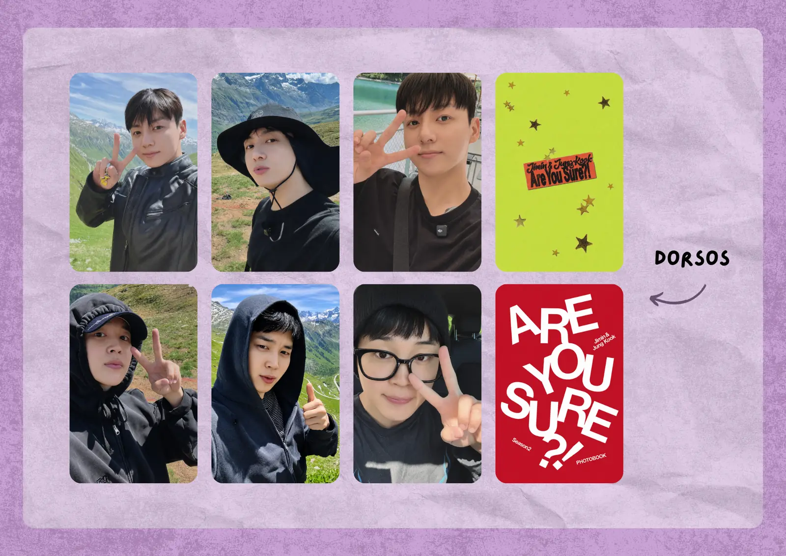 BTS Jimin & Jungkook - 'Are You Sure?!' Season 2 Photocard Set