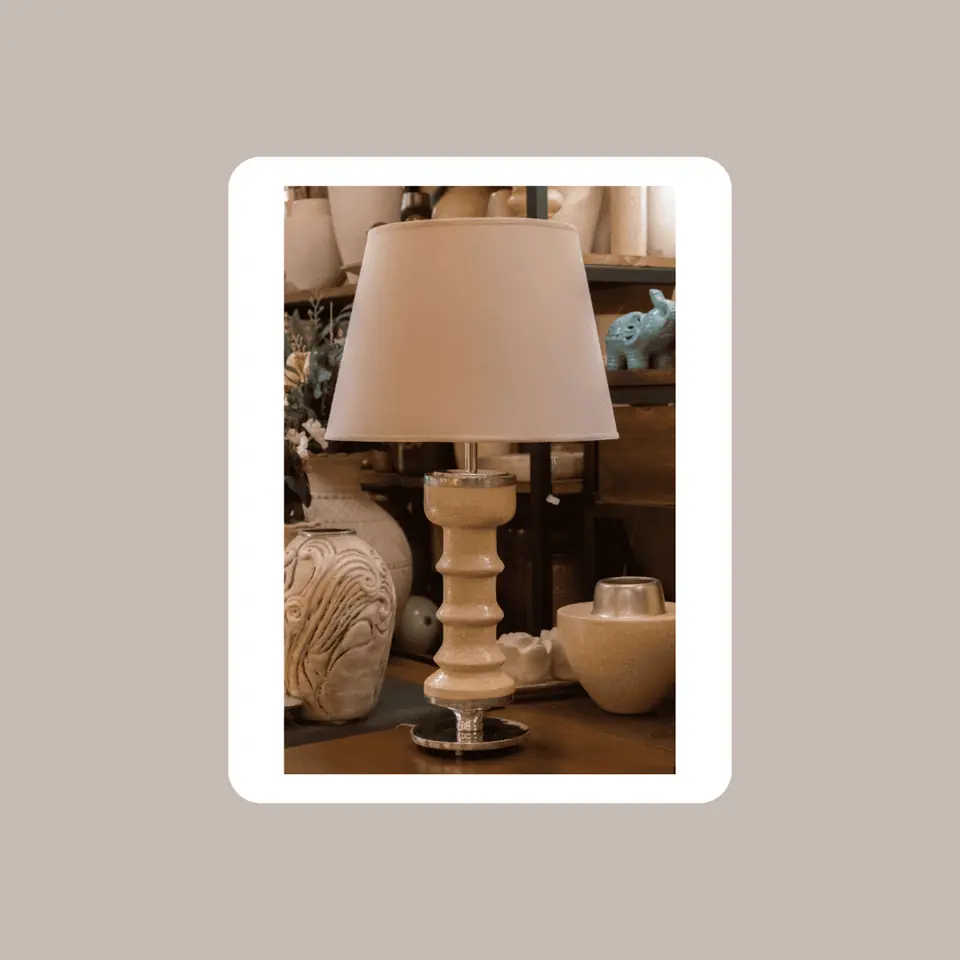 Lámpara Candelabro Craquelada