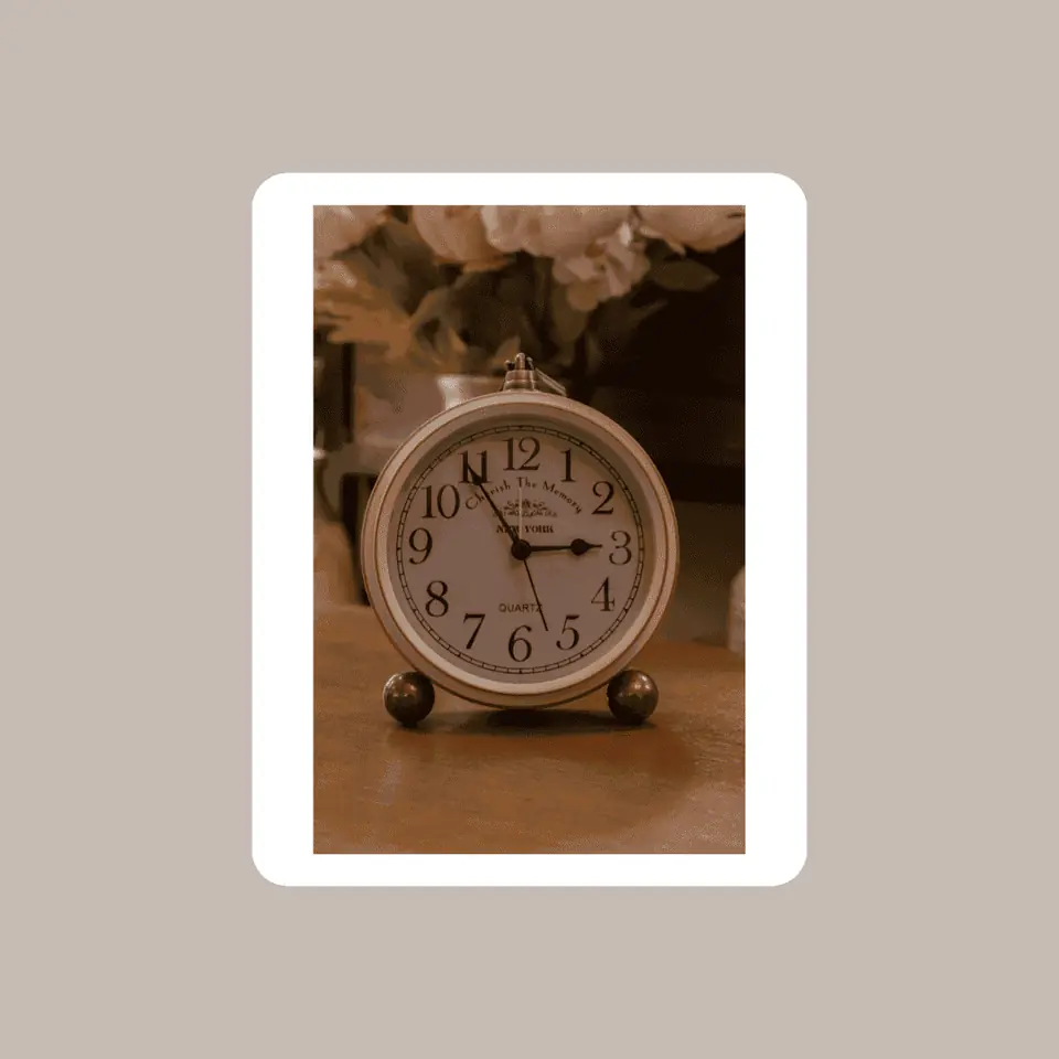 Reloj De Mesa Blanco