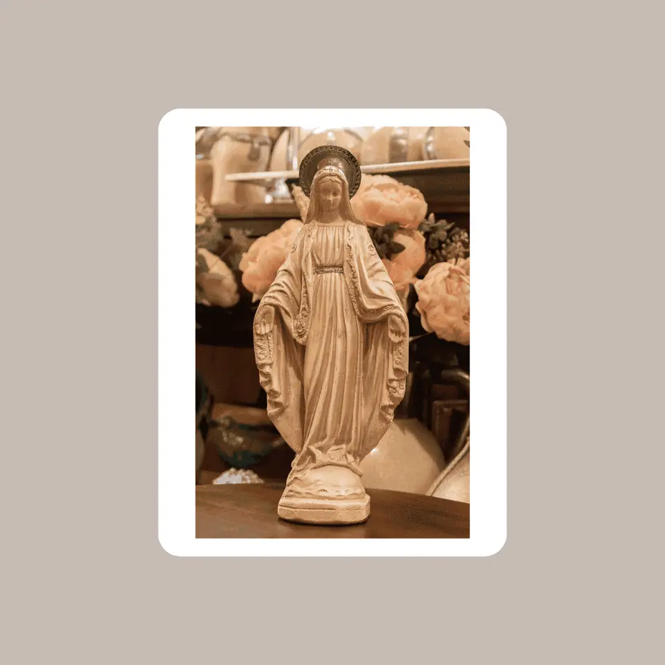 Virgen Milagrosa Manto Con Estaño