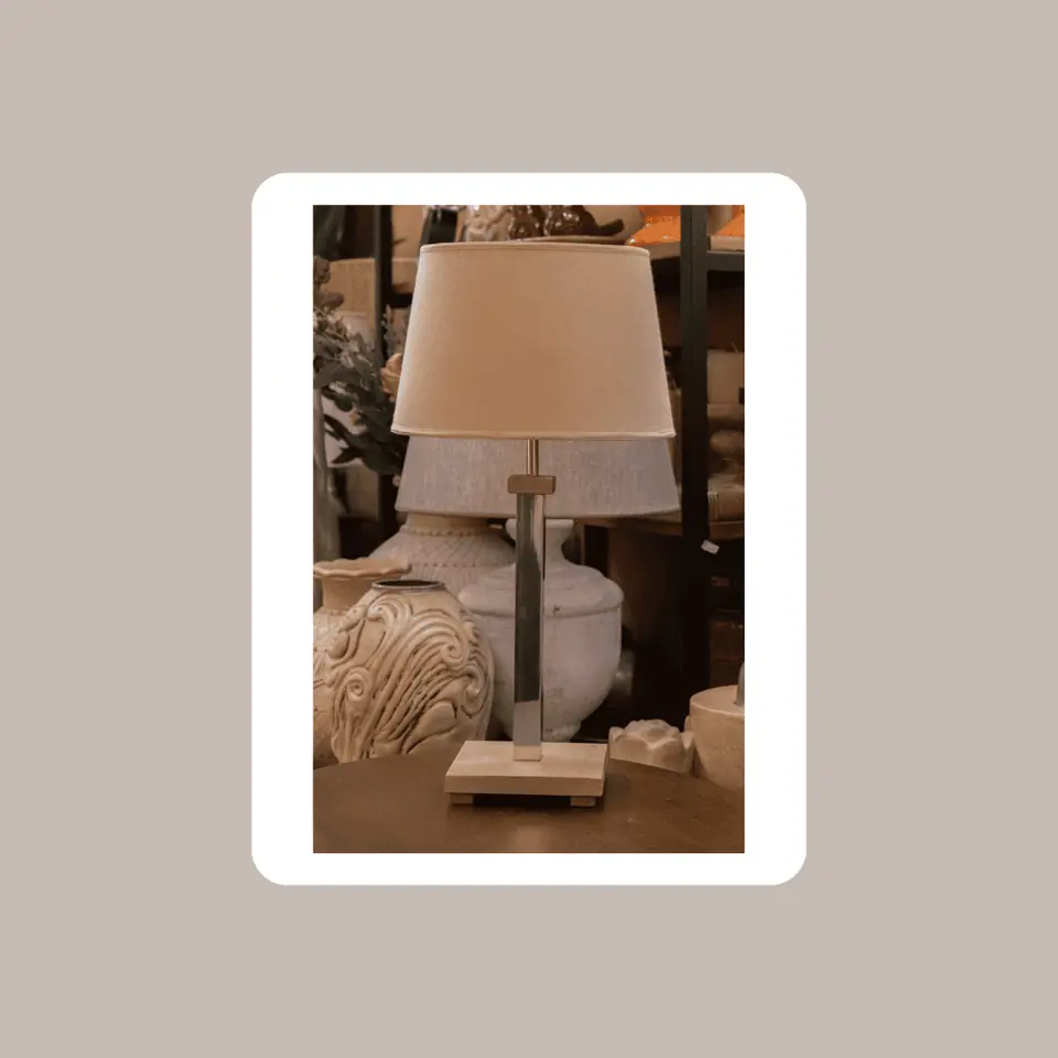 Lámpara Base Madera