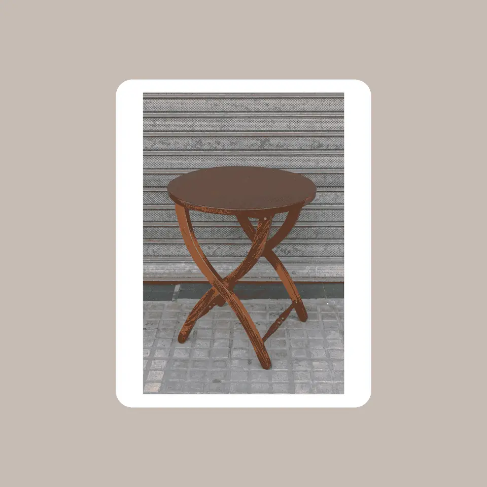 Mesa Plegable Redonda