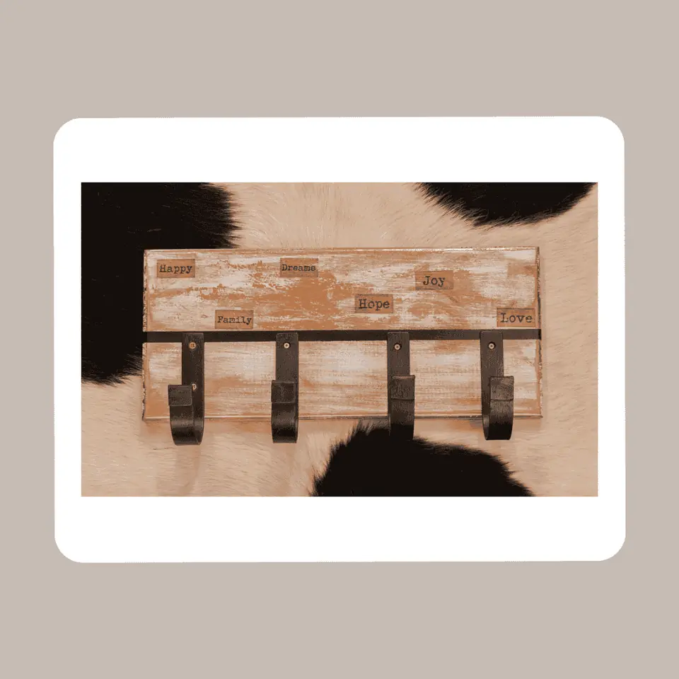 Perchero De Pared Hope 4 Perchas
