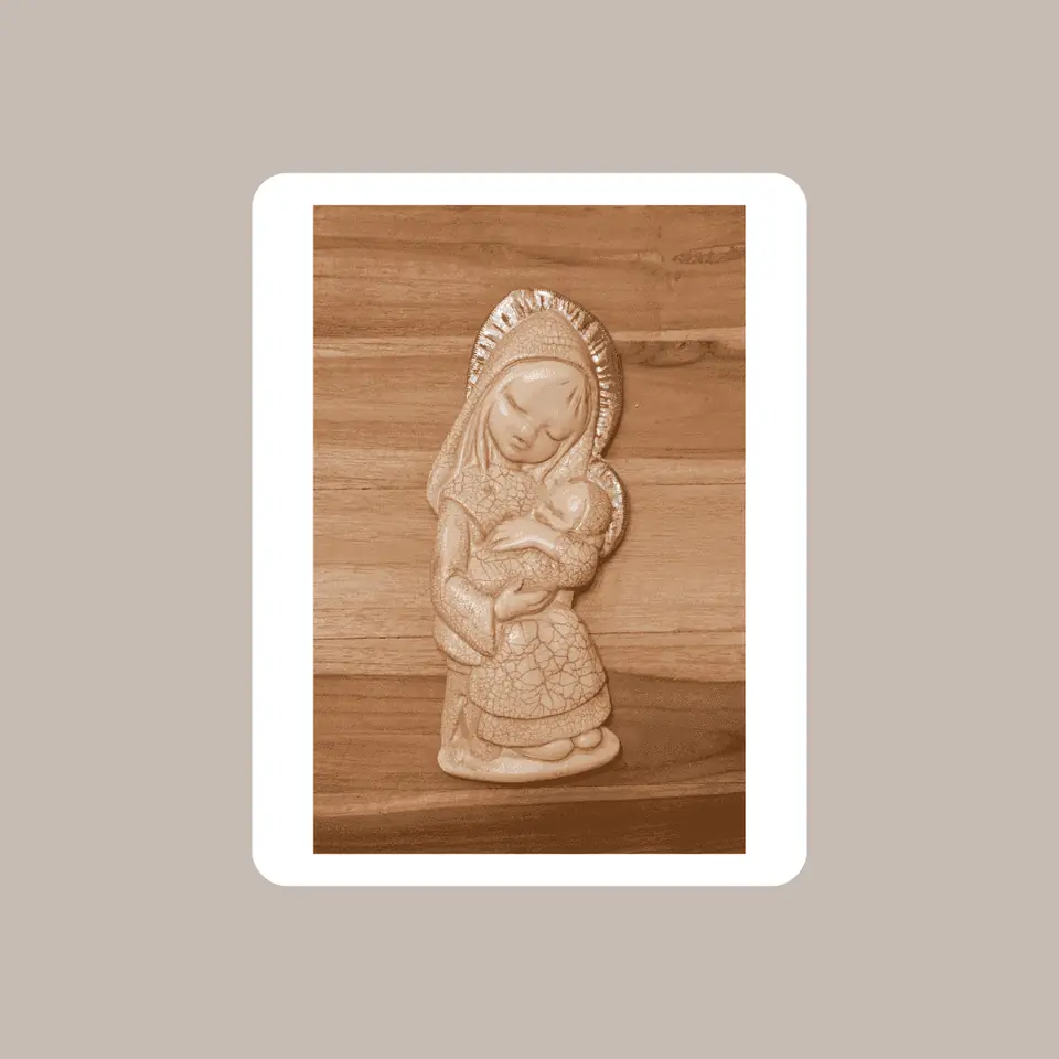 Virgen Campesina Con Estaño