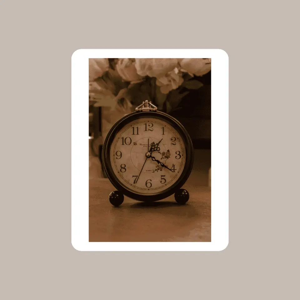 Reloj De Mesa Flores
