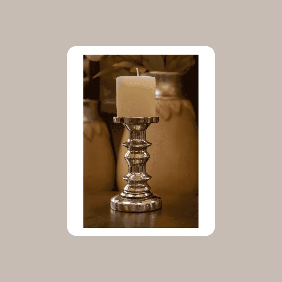 Candelabro Peltre Bajo
