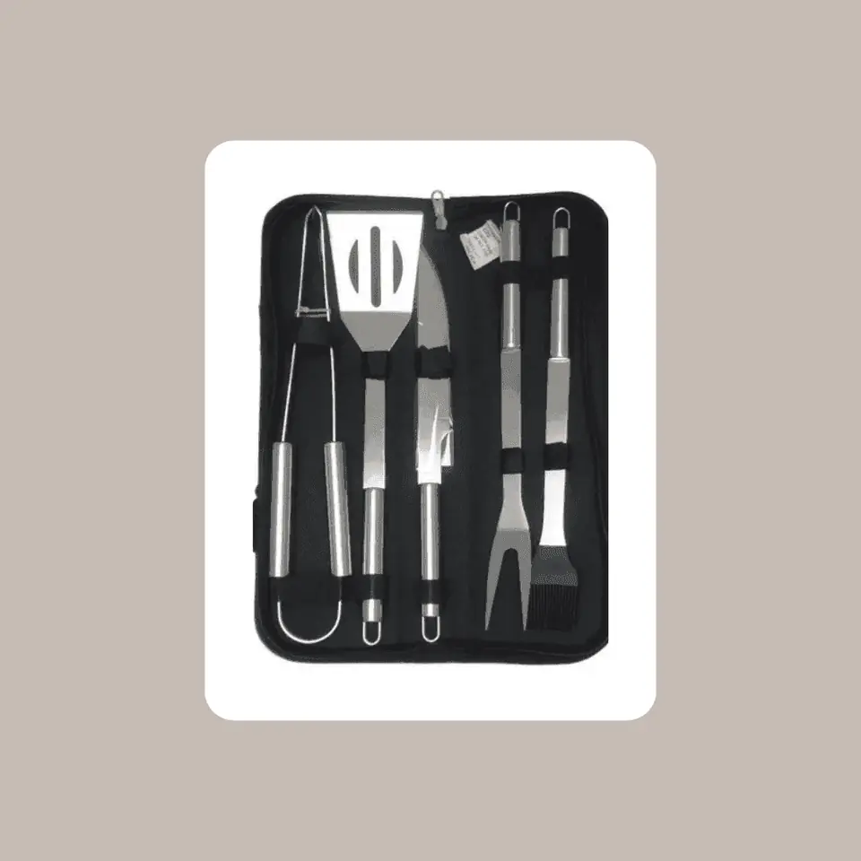 Set Asador 5 Piezas Con Estuche