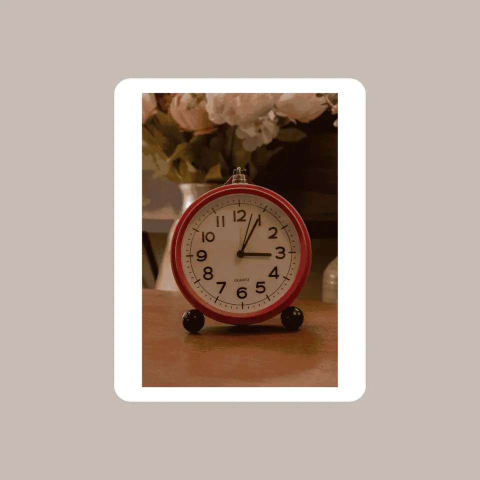 Reloj De Mesa Rojo