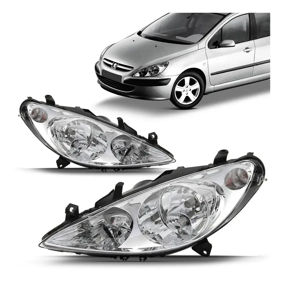Faro delantero Peugeot 307 2003 2004 2005 2006 con auxiliar