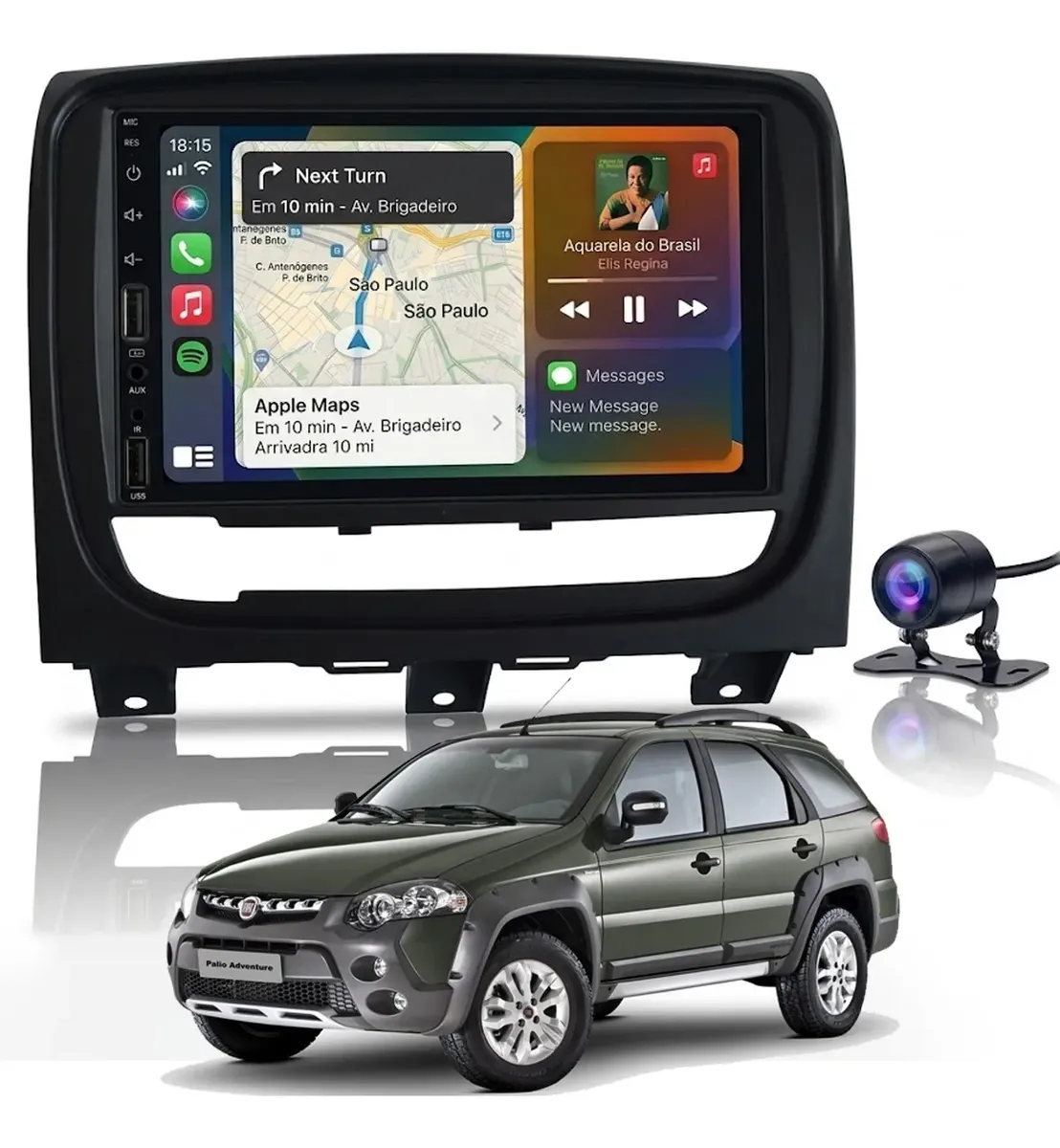 Sistema multimedia para Palio Trekking Strada 13-20 7" MP5 CarPlay Auto