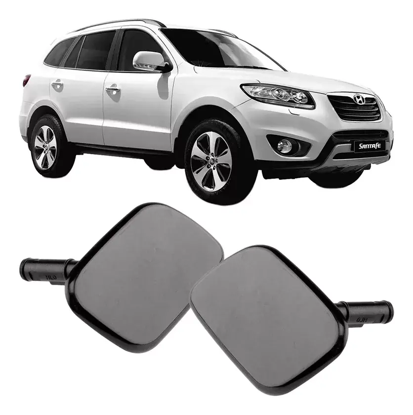 Par de cubiertas de boquilla para faros delanteros de Santa Fe 2010 2011 2012 2013