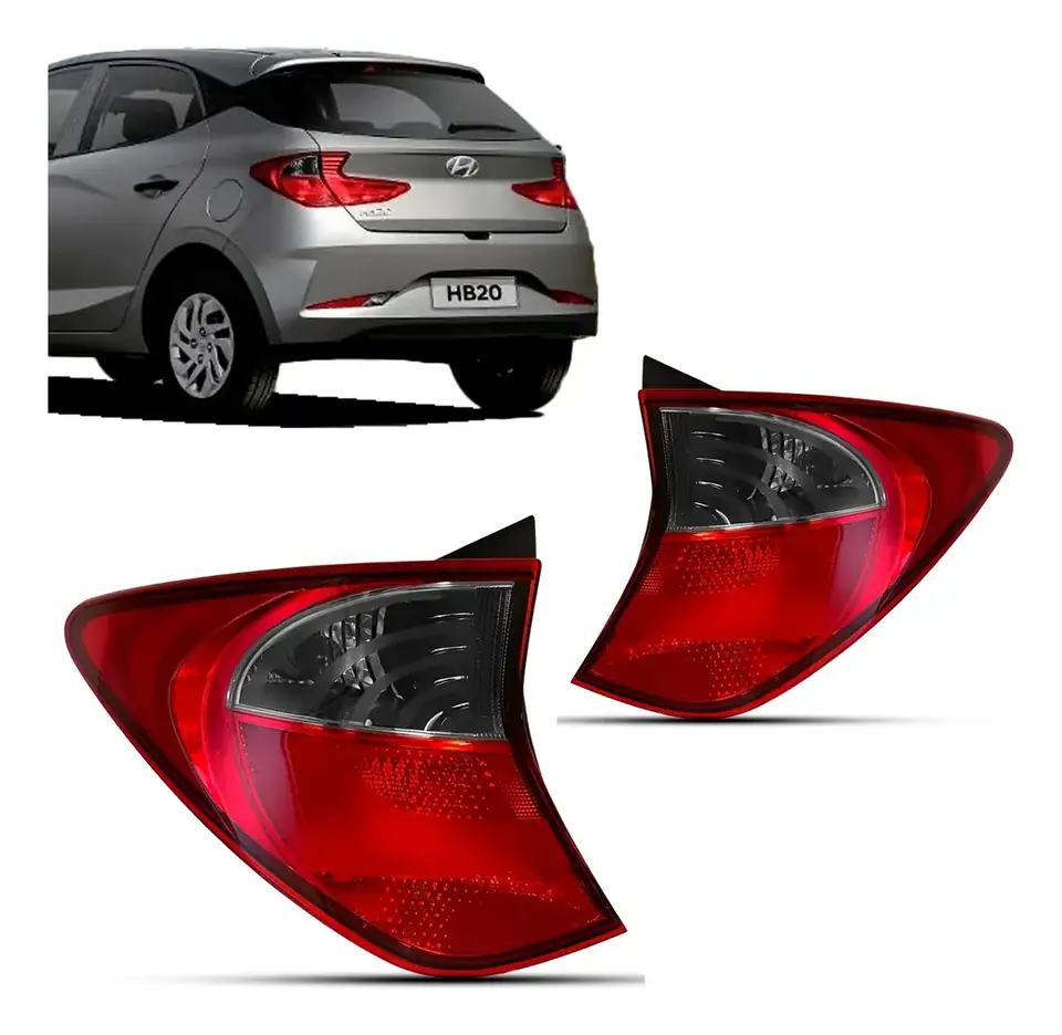 Farol Trasero Lateral Derecho Hyundai HB20 Hatch 2020–2022 – Rojo / Rubí