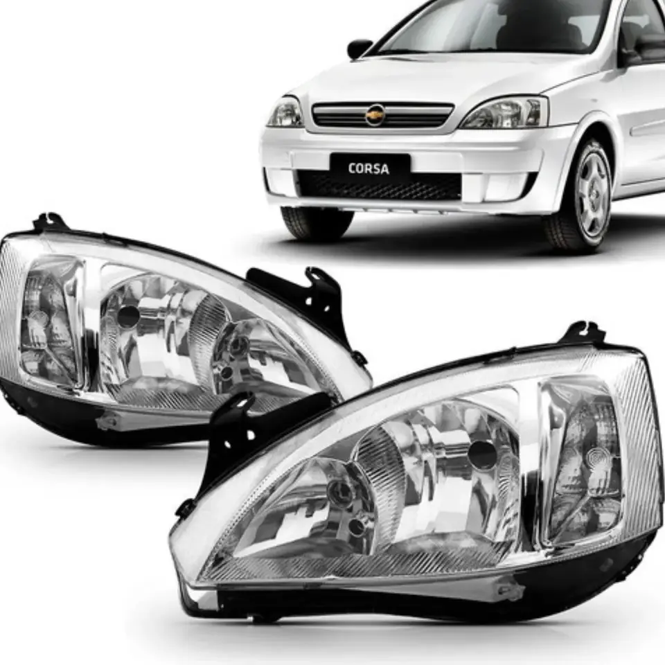 Par de faros delanteros Corsa Montana 03 04 05 06 07 08 09 10 12 1.ª línea