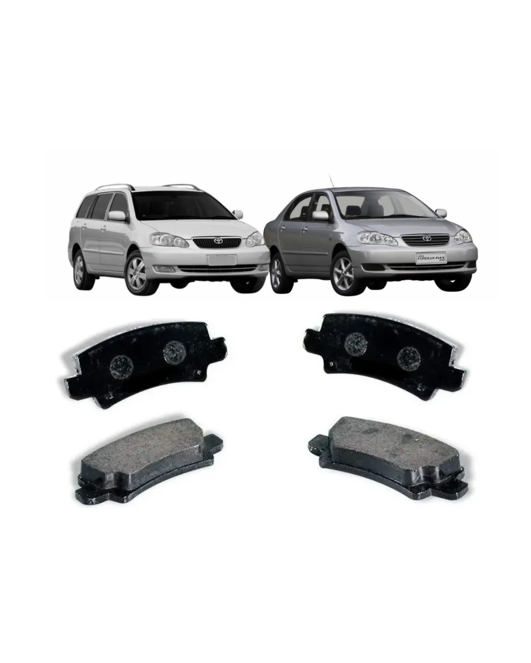 Juego de pastillas de freno traseras — Toyota Corolla (modelos 2002 a 2008)