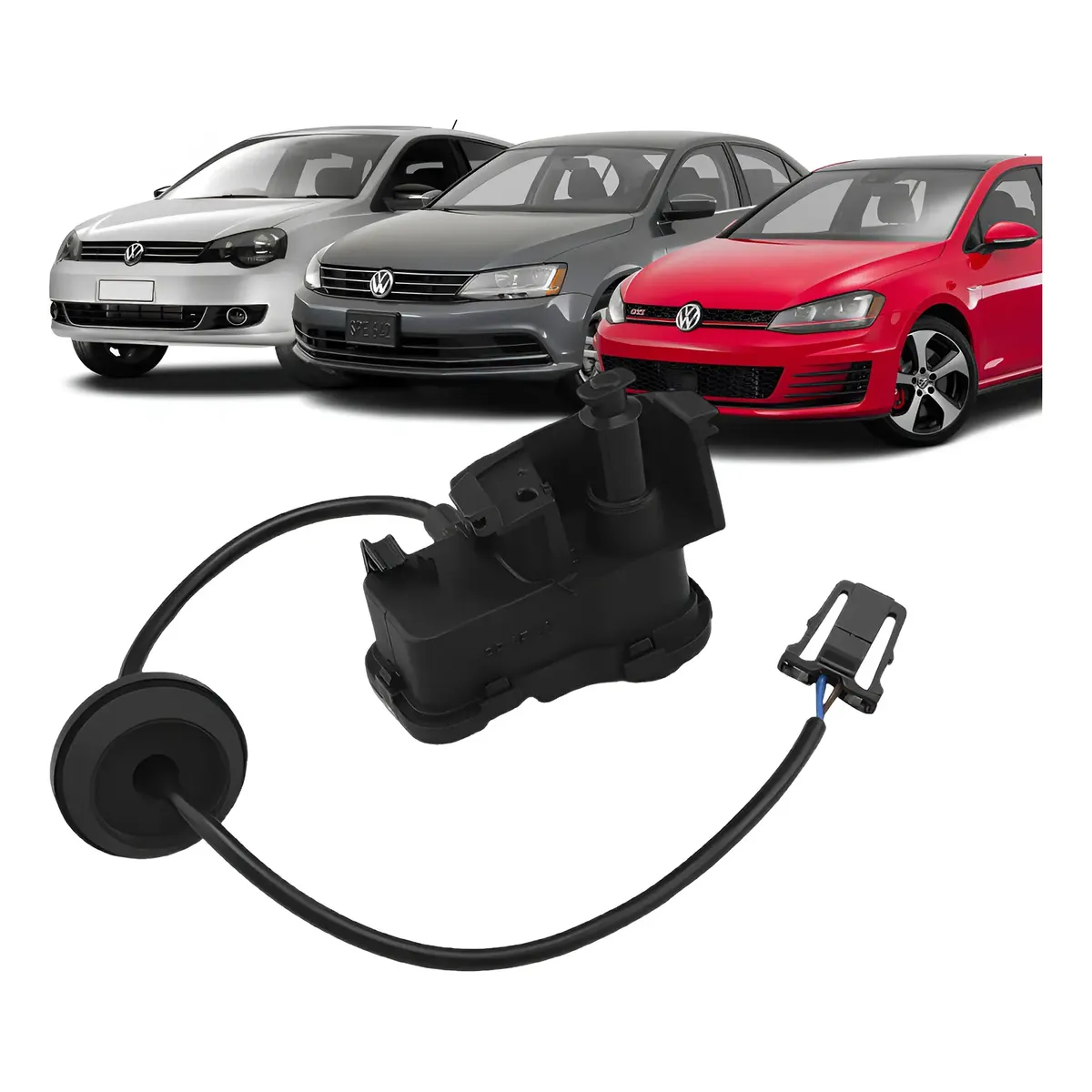 Motor de cierre eléctrico de la tapa del depósito de combustible para Polo 2010 a 2016