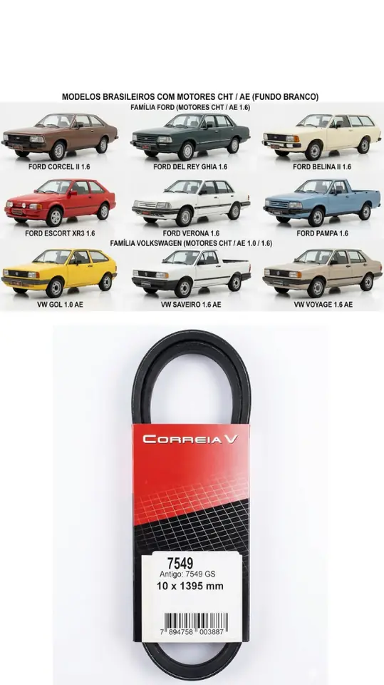 Correa en V Aopai 13 x 690 (Línea Automotriz e Industrial)