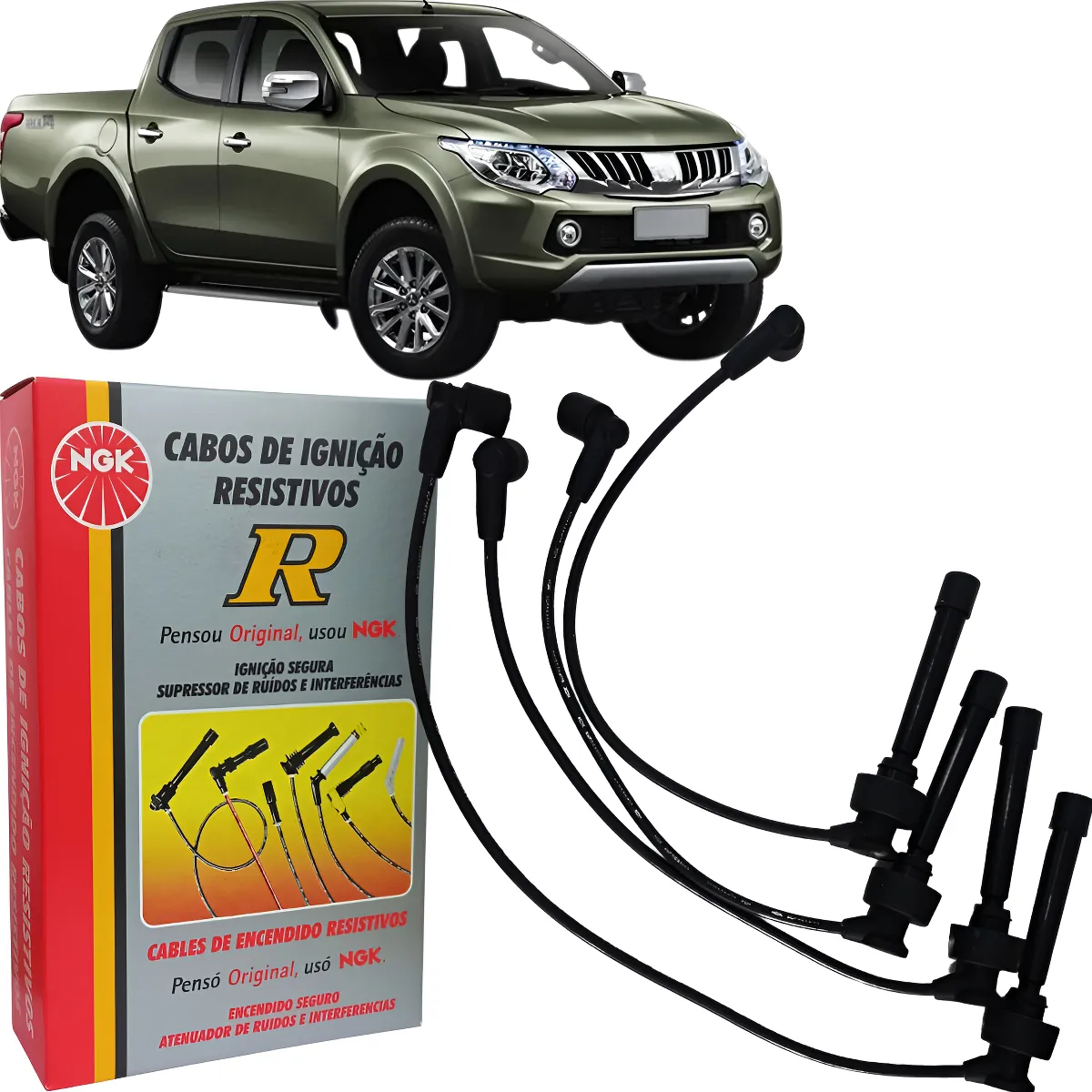 Cable De Bujia Original Ngk L200 Triton 2.4 16v Del 2013 al 2018