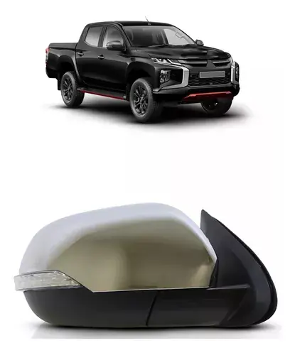 L200 2021 2022 2023 Espejo retrovisor eléctrico cromado con señal de giro precio unitario derecho/izquierdo