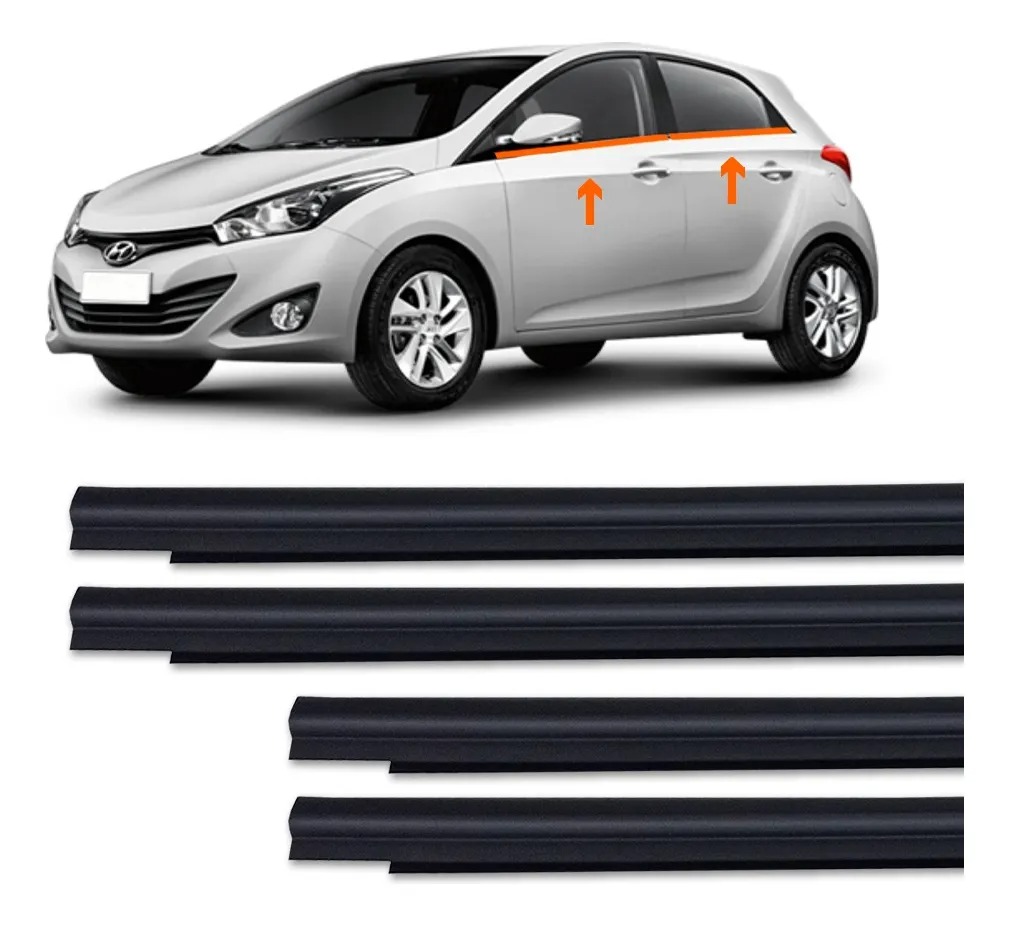 Juego de 4 colisas exteriores delanteras/traseras Hb20 Hatch 2012 a 2019