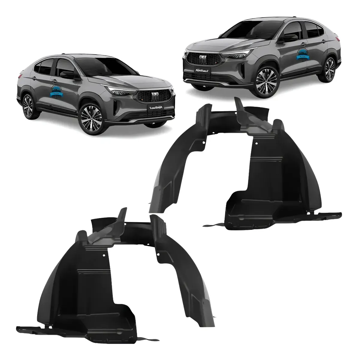 Par de guardabarros delanteros Fastback 2022 2023 2024 2025 2026