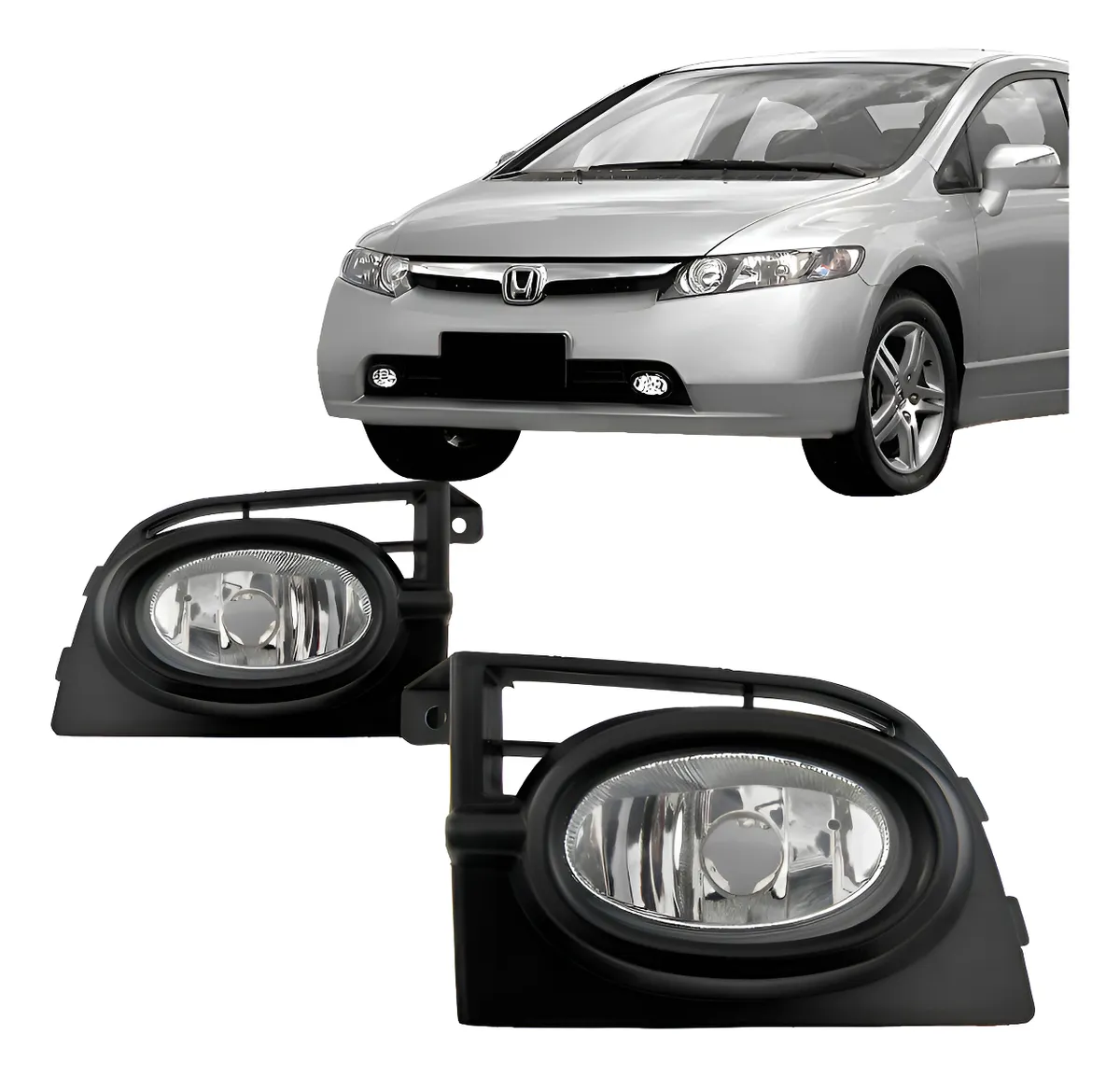 Par Faro Milha Civic 2007 2008