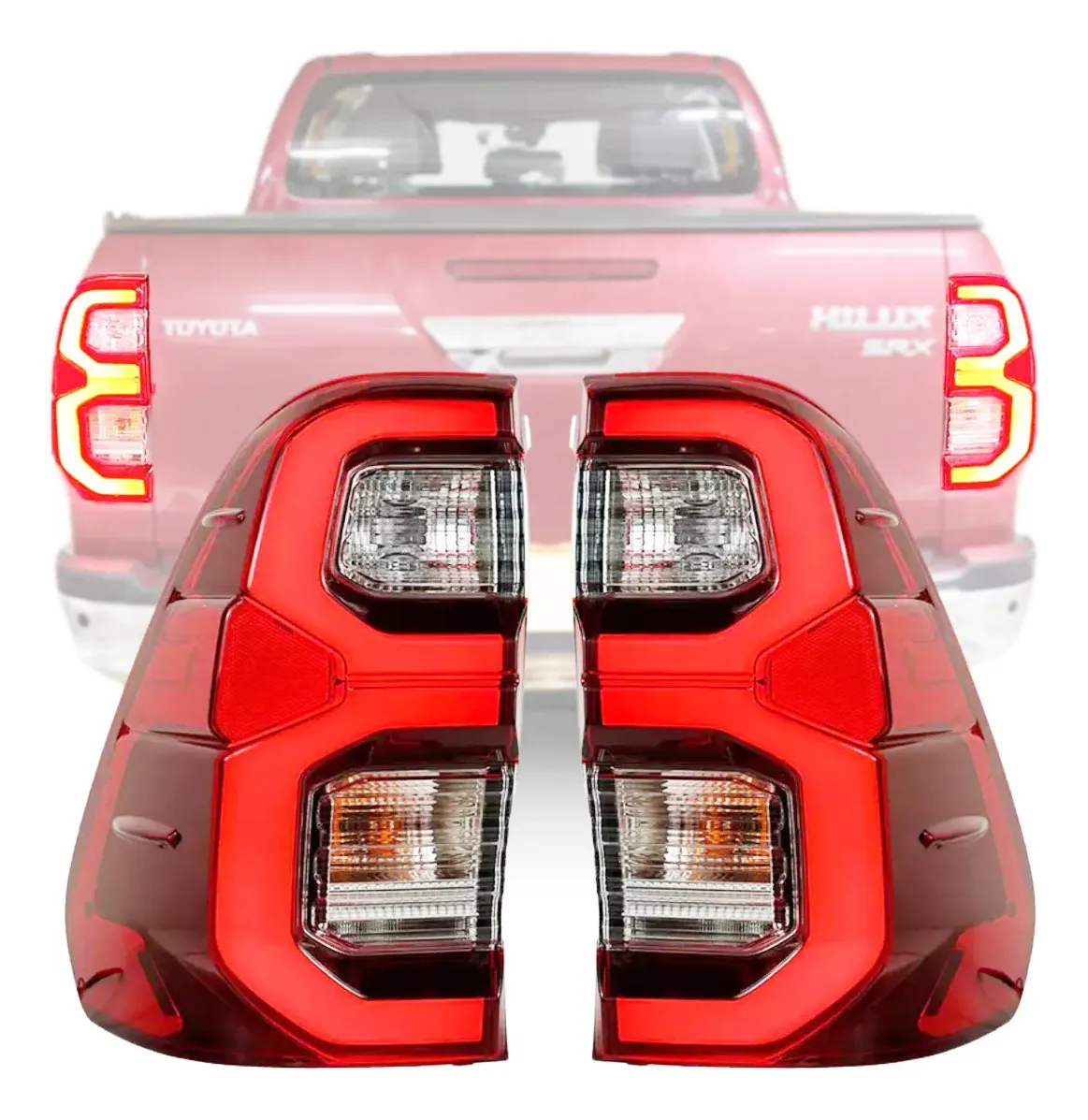 Farol Trasero Con Led Hilux Modelo 2021... Srx