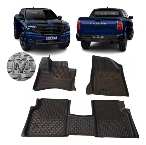 Juego Tapetes De Interior Con Bordes Rampage 2023 2024 ( ORIGINAL MOPAR )
