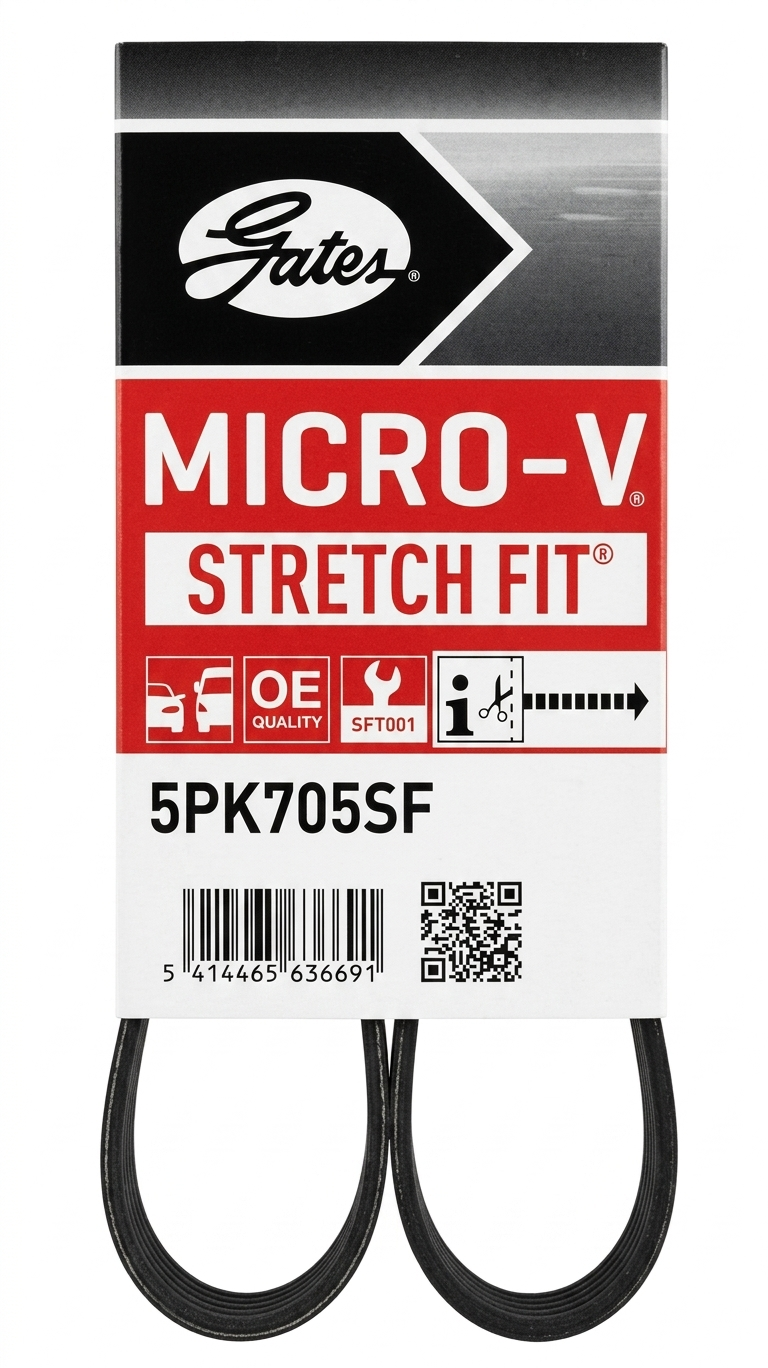 Correa de Accesorios Gates Micro-V Stretch Fit 5PK705SF