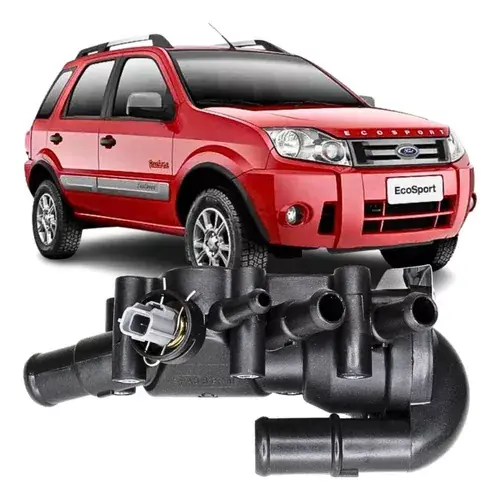 Carcasa de válvula termostática Ecosport 1.0 1.6 8v 2003 A 2012