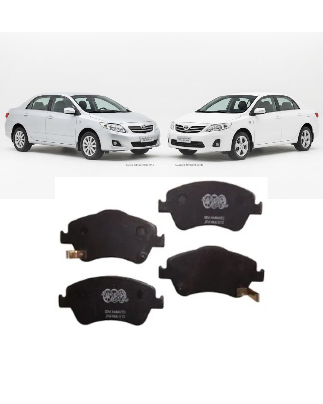 Juego de pastillas de freno delanteras Speed ​​Brake — Toyota Corolla (modelos 2008 a 2014)