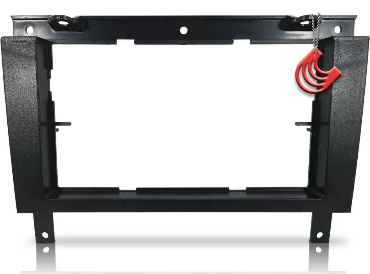 Marco de Panel Multimedia DVD MP5 2 Din para Gol G3, Parati G3, Saveiro G3 - Negro