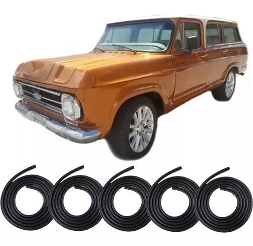 Kit De Sellado De Goma 4 Puertas Y Maletero Veraneio - Hasta 1984