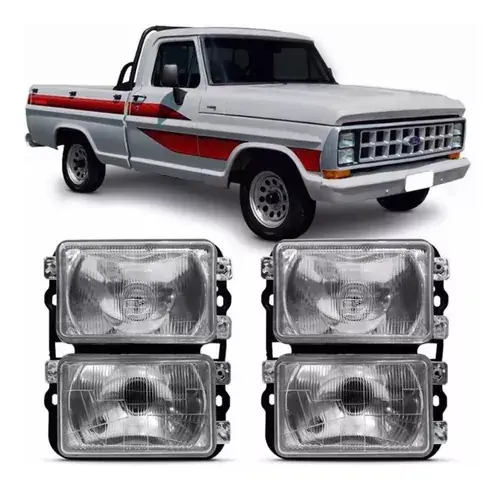 Par Faros delanteros Ford F-1000 85 1986 1987 1988 1989 1990 1991 1992